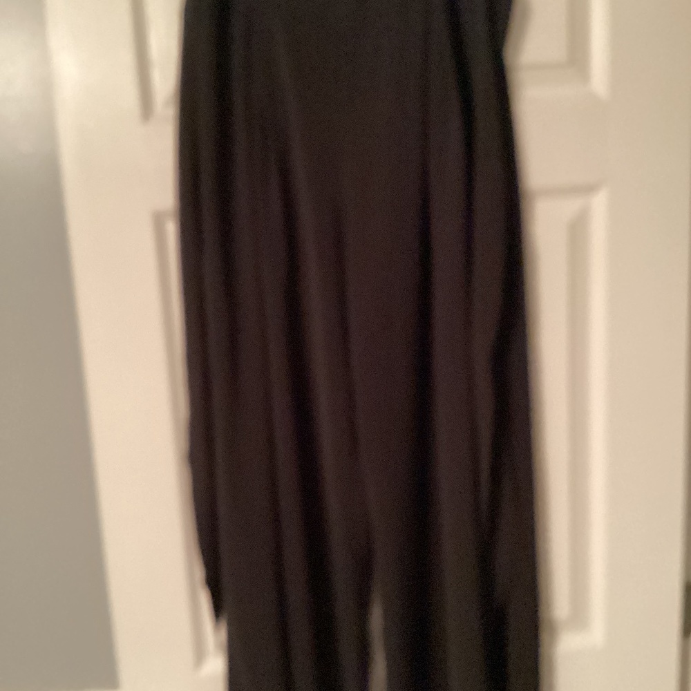 Black palazzo extra wide pants